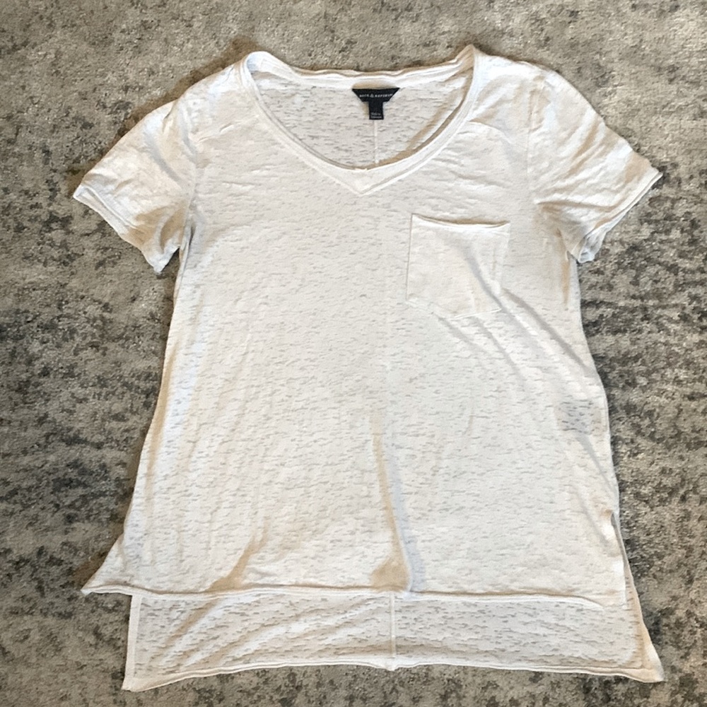 Rock & Republic White Speckled Blouse